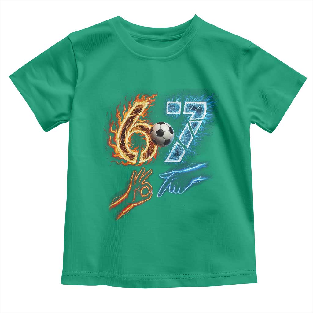 Funny Soccer Lover Toddler T Shirt Six Seven Meme Trending Gift
