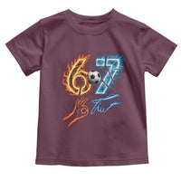 Funny Soccer Lover Toddler T Shirt Six Seven Meme Trending Gift