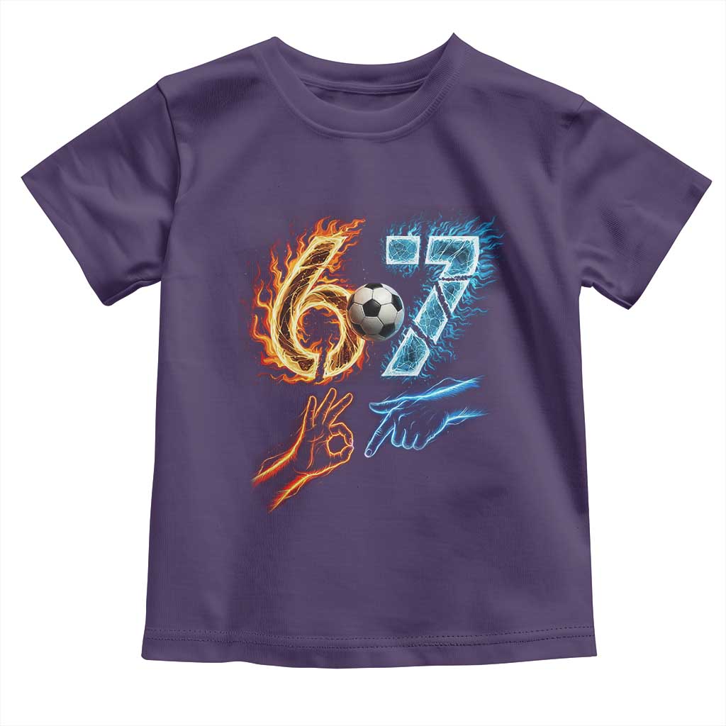Funny Soccer Lover Toddler T Shirt Six Seven Meme Trending Gift