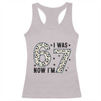 Funny Soccer Racerback Tank Top I Was 6 Now I Am 7 Meme