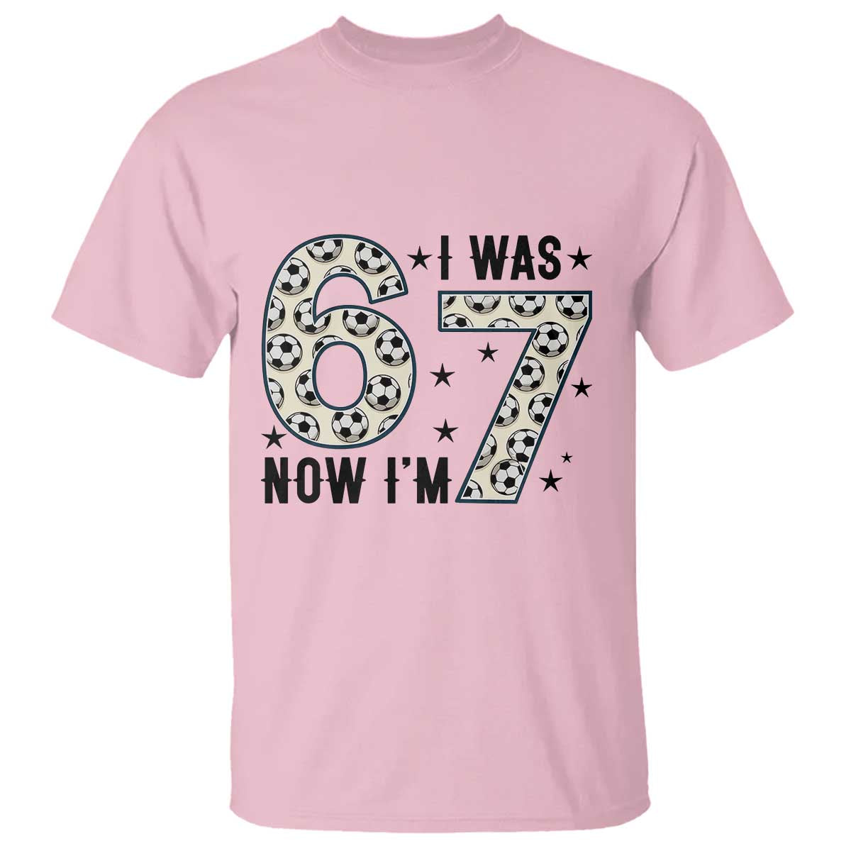 Funny Soccer T Shirt I Was 6 Now I Am 7 Meme