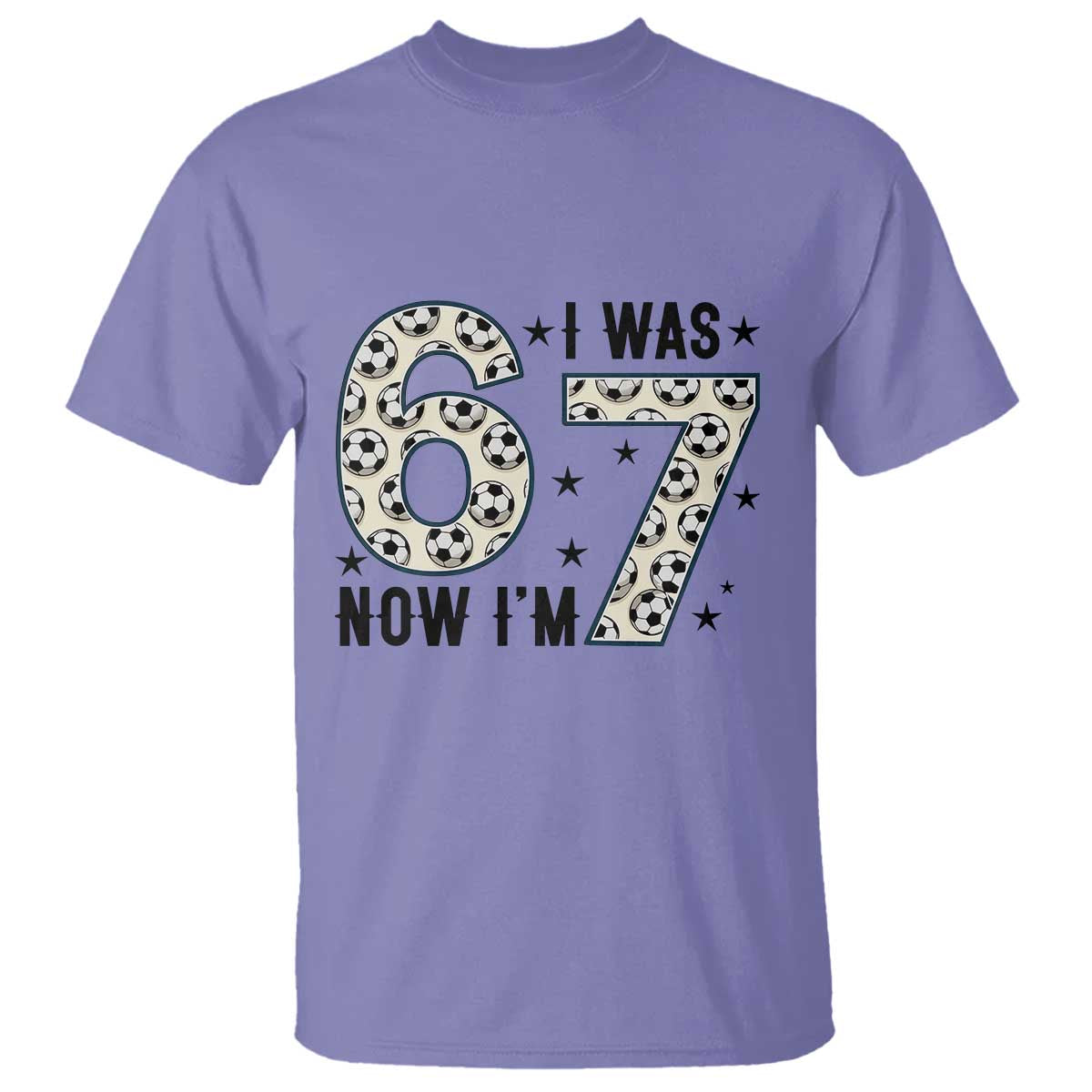 Funny Soccer T Shirt I Was 6 Now I Am 7 Meme
