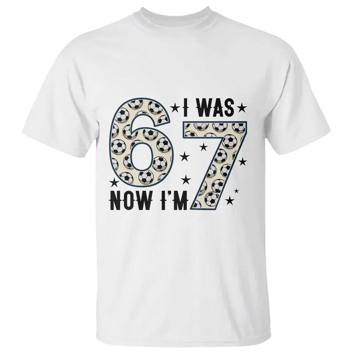 Funny Soccer T Shirt I Was 6 Now I Am 7 Meme