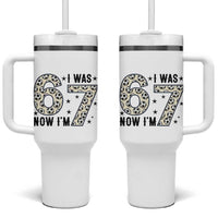 Funny Soccer Tumbler With Handle I Was 6 Now I Am 7 Meme