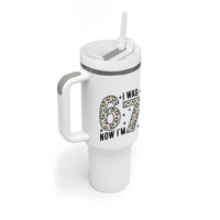 Funny Soccer Tumbler With Handle I Was 6 Now I Am 7 Meme