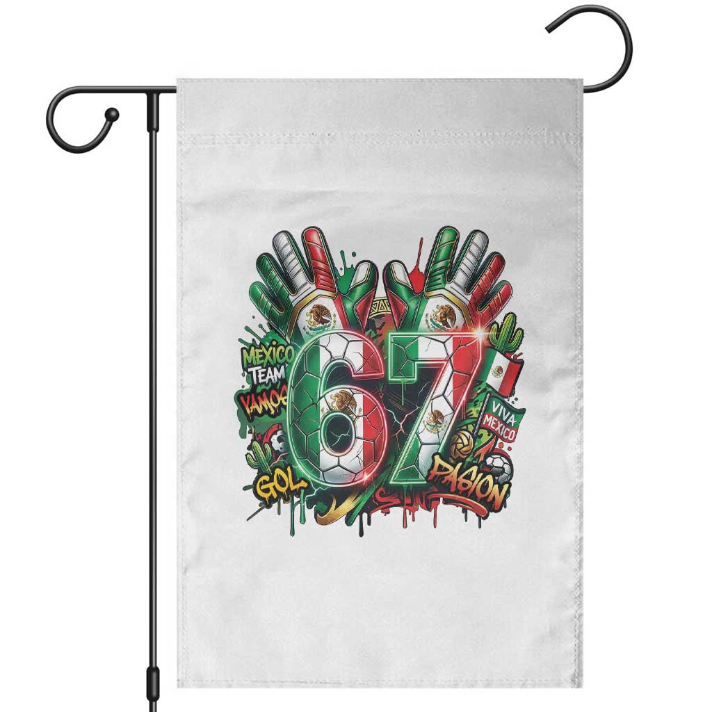 Funny Mexico Soccer Garden Flag Six Seven Meme Trending Gift