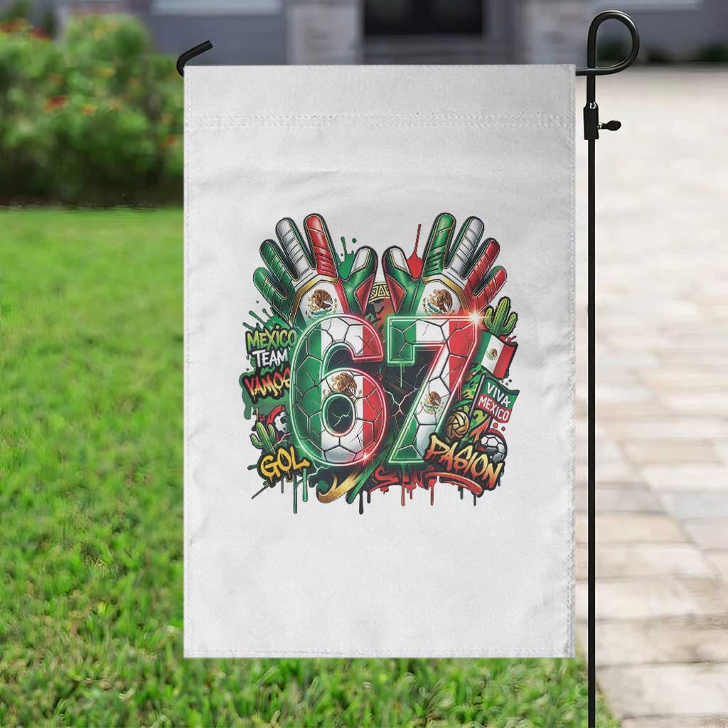 Funny Mexico Soccer Garden Flag Six Seven Meme Trending Gift