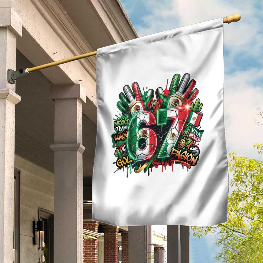 Funny Mexico Soccer Garden Flag Six Seven Meme Trending Gift