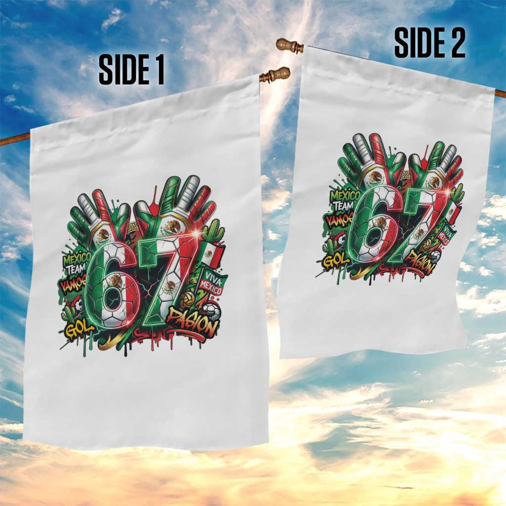Funny Mexico Soccer Garden Flag Six Seven Meme Trending Gift