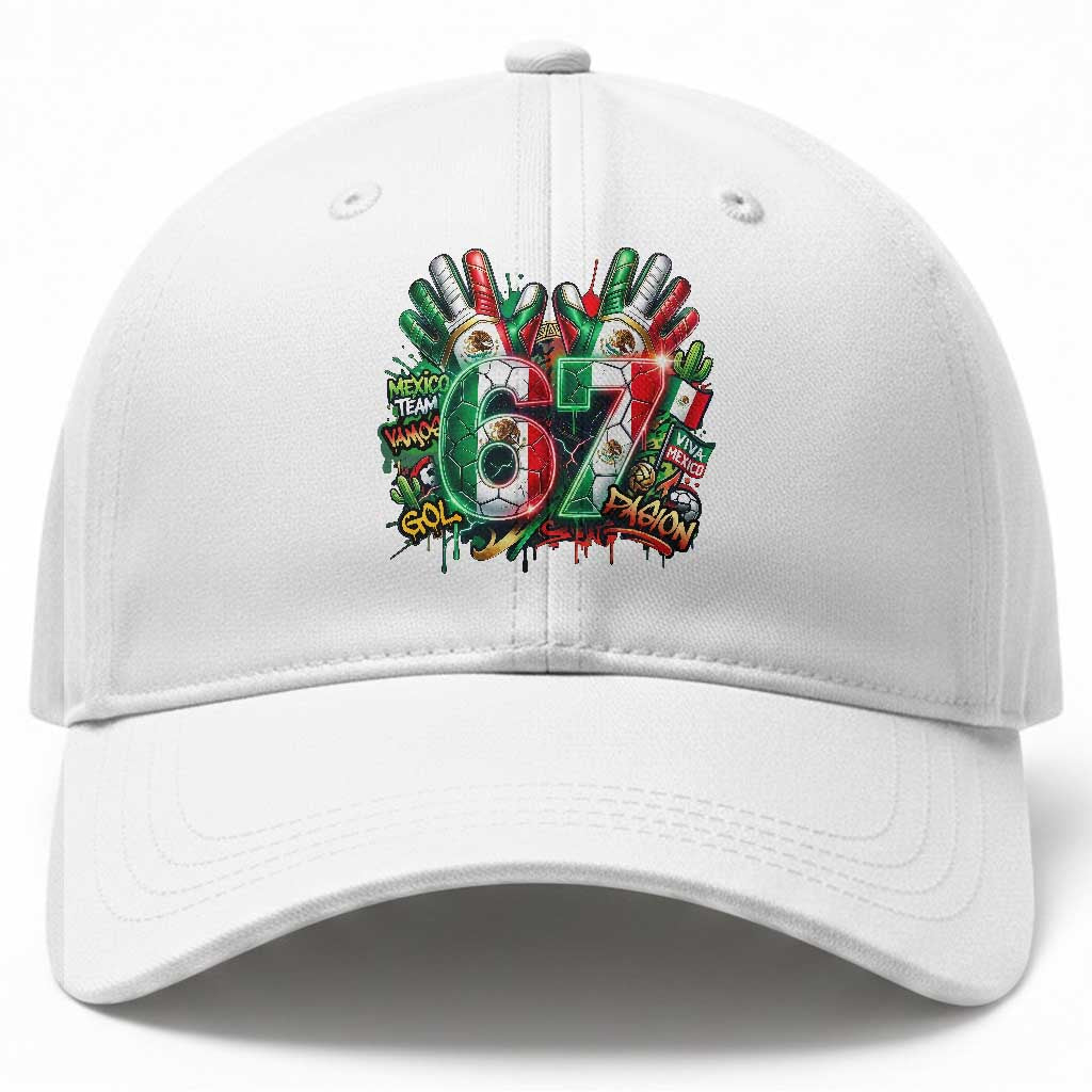 Funny Mexico Soccer Baseball Cap Six Seven Meme Trending Gift