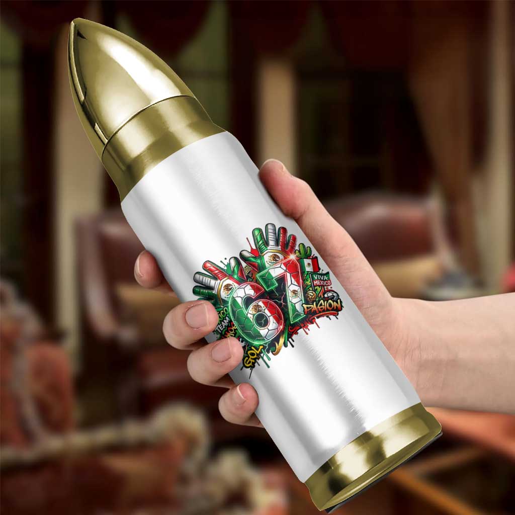 Funny Mexico Soccer Bullet Tumbler Six Seven Meme Trending Gift