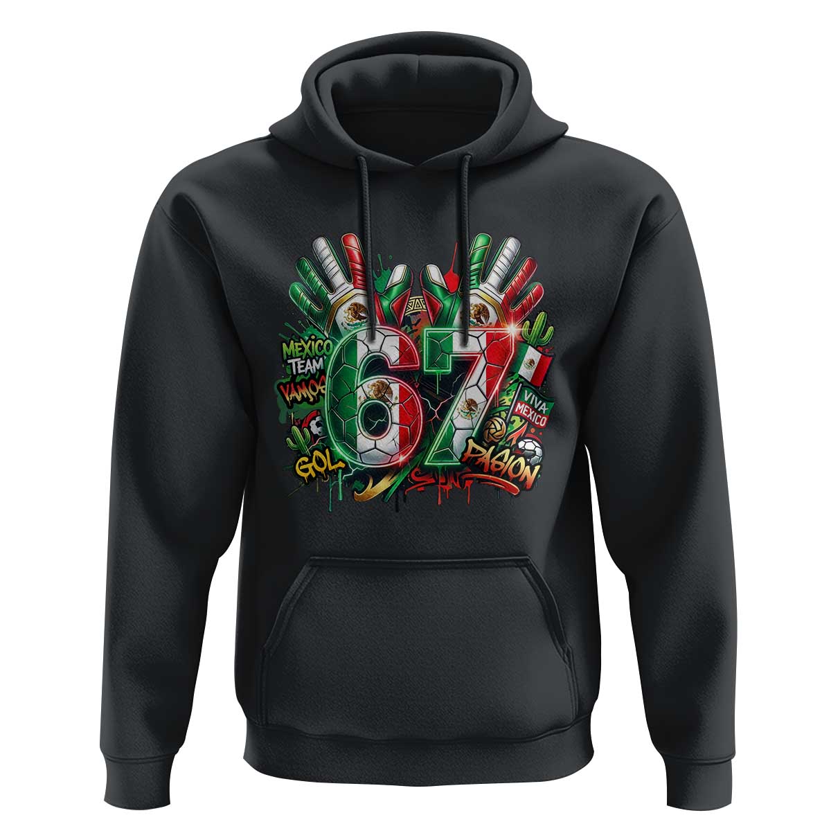Funny Mexico Soccer Hoodie Six Seven Meme Trending Gift
