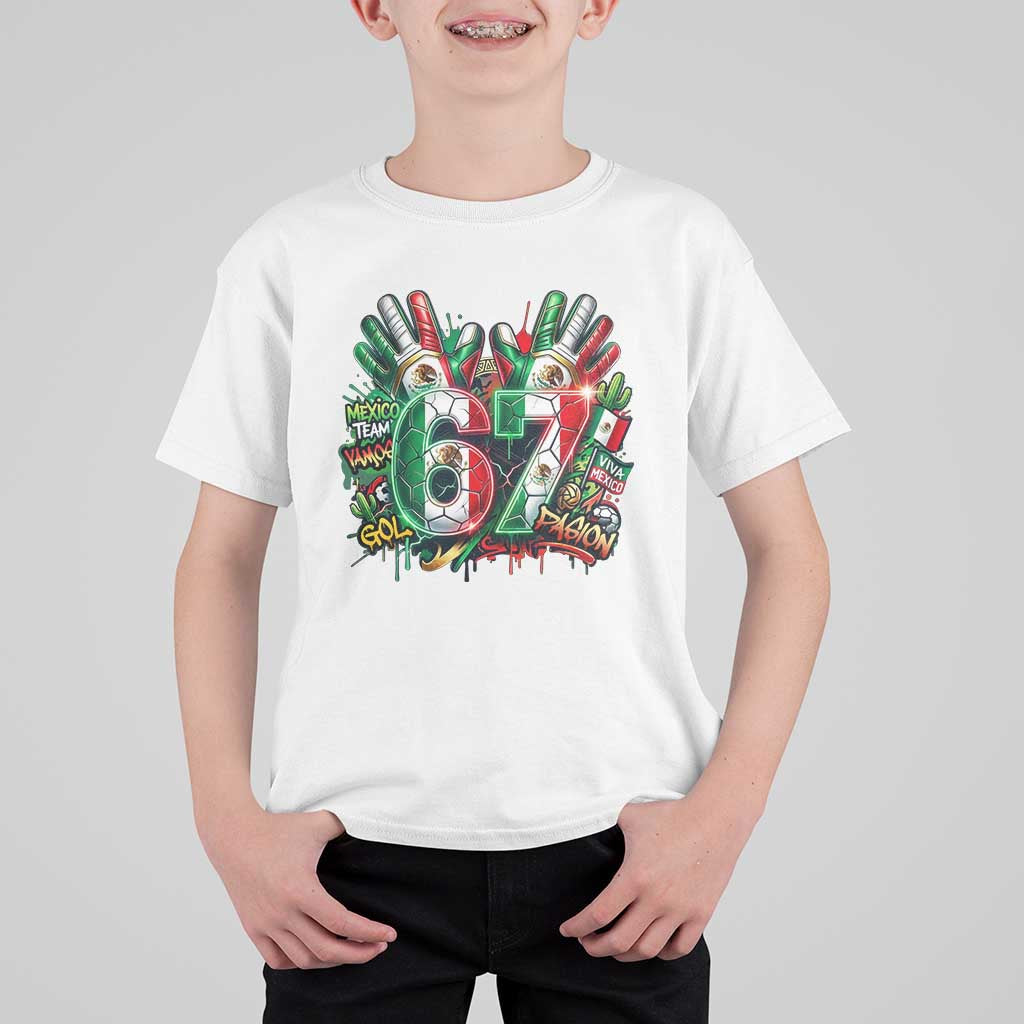 Funny Mexico Soccer T Shirt For Kid Six Seven Meme Trending Gift