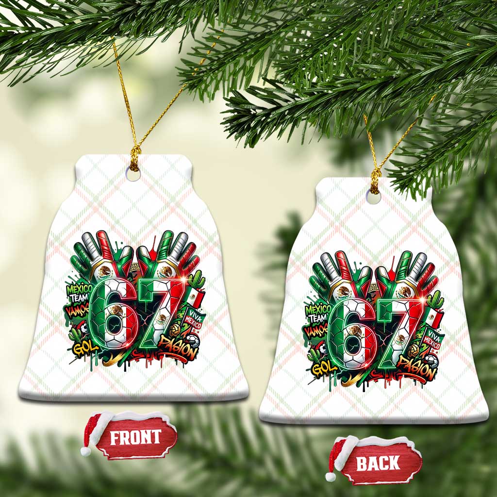 Funny Mexico Soccer Ceramic Ornament Six Seven Meme Trending Gift