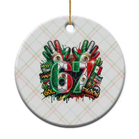 Funny Mexico Soccer Ceramic Ornament Six Seven Meme Trending Gift