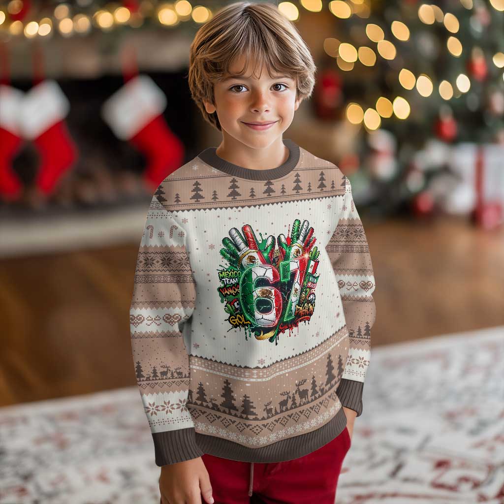 Funny Mexico Soccer Ugly Christmas Sweater Six Seven Meme Trending Gift