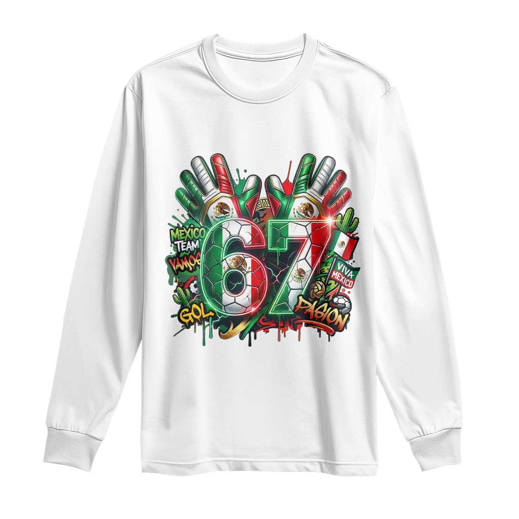 Funny Mexico Soccer Long Sleeve Shirt Six Seven Meme Trending Gift