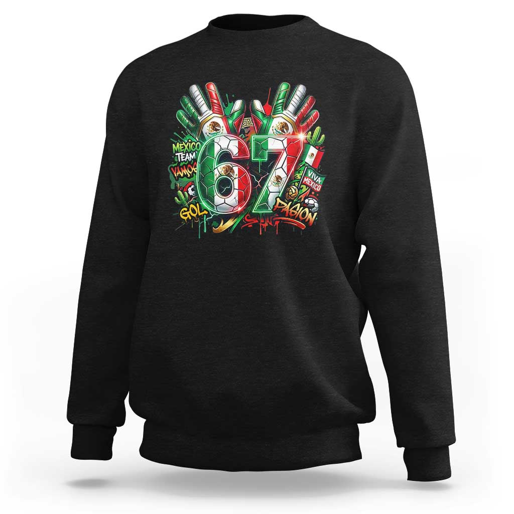Funny Mexico Soccer Sweatshirt Six Seven Meme Trending Gift