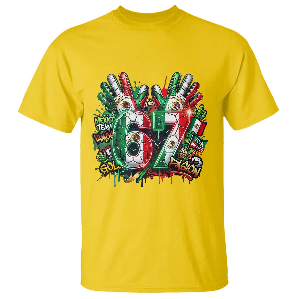 Funny Mexico Soccer T Shirt Six Seven Meme Trending Gift