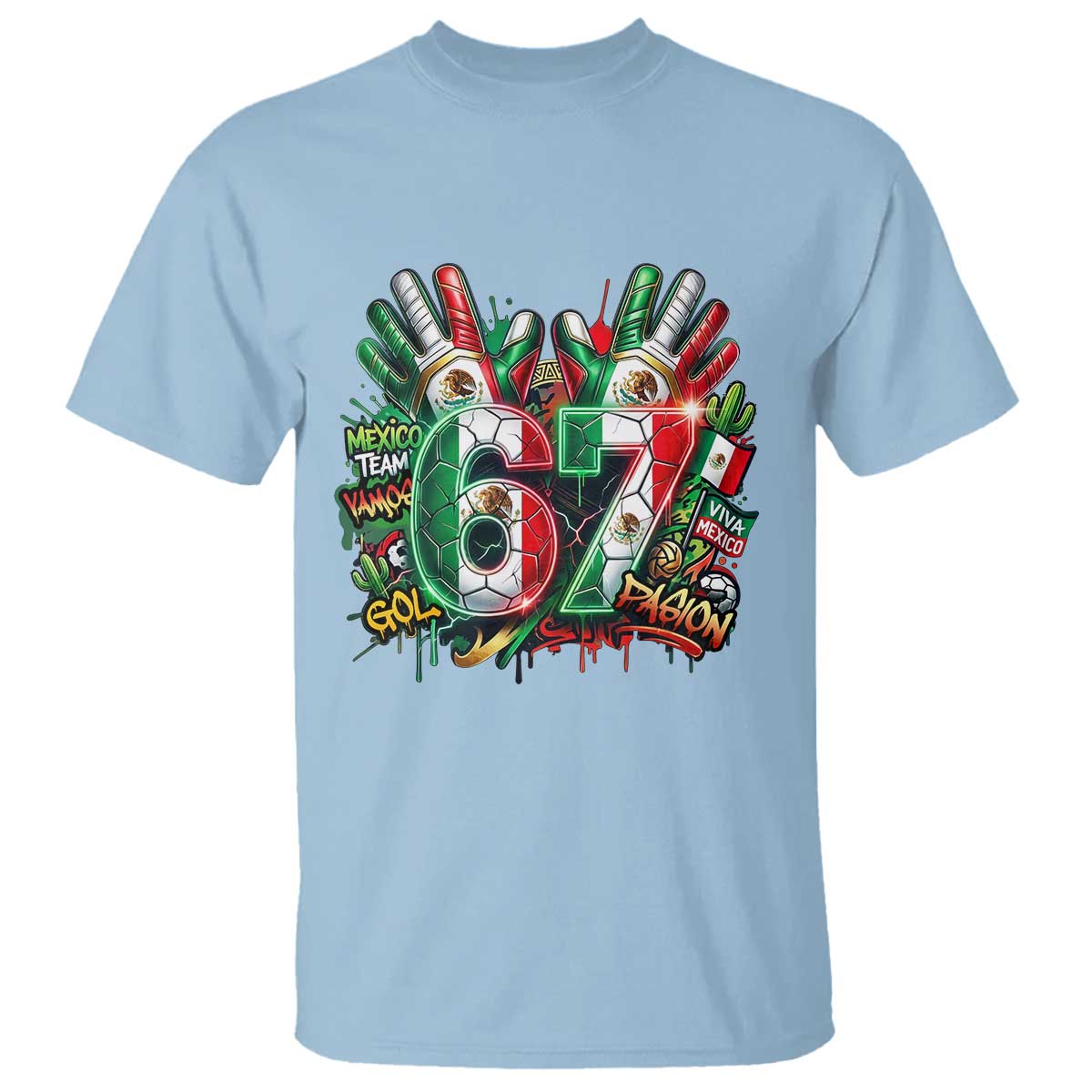 Funny Mexico Soccer T Shirt Six Seven Meme Trending Gift