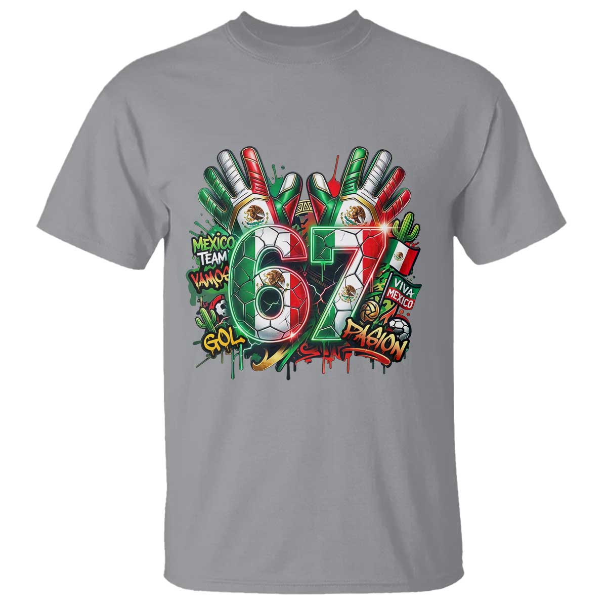 Funny Mexico Soccer T Shirt Six Seven Meme Trending Gift