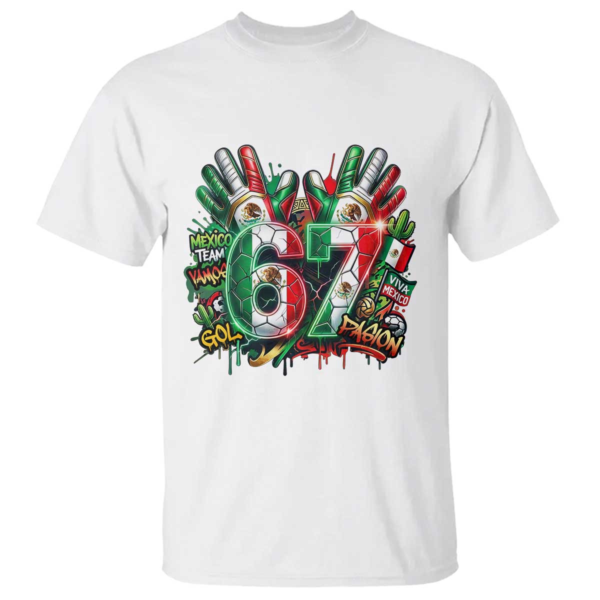 Funny Mexico Soccer T Shirt Six Seven Meme Trending Gift