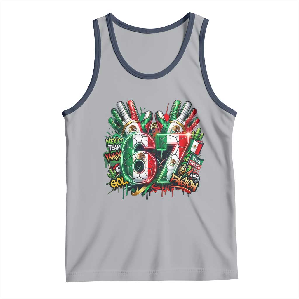 Funny Mexico Soccer Tank Top Six Seven Meme Trending Gift