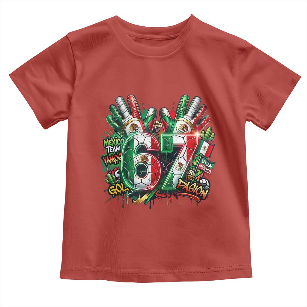 Funny Mexico Soccer Toddler T Shirt Six Seven Meme Trending Gift