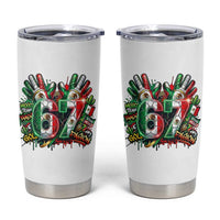 Funny Mexico Soccer Tumbler Cup Six Seven Meme Trending Gift