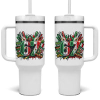 Funny Mexico Soccer Tumbler With Handle Six Seven Meme Trending Gift