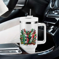 Funny Mexico Soccer Tumbler With Handle Six Seven Meme Trending Gift