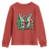 Funny Mexico Soccer Youth Sweatshirt Six Seven Meme Trending Gift