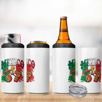 Mexico Soccer Fan 4 in 1 Can Cooler Tumbler Funny 67 Viral Gen Alpha Slang Gift