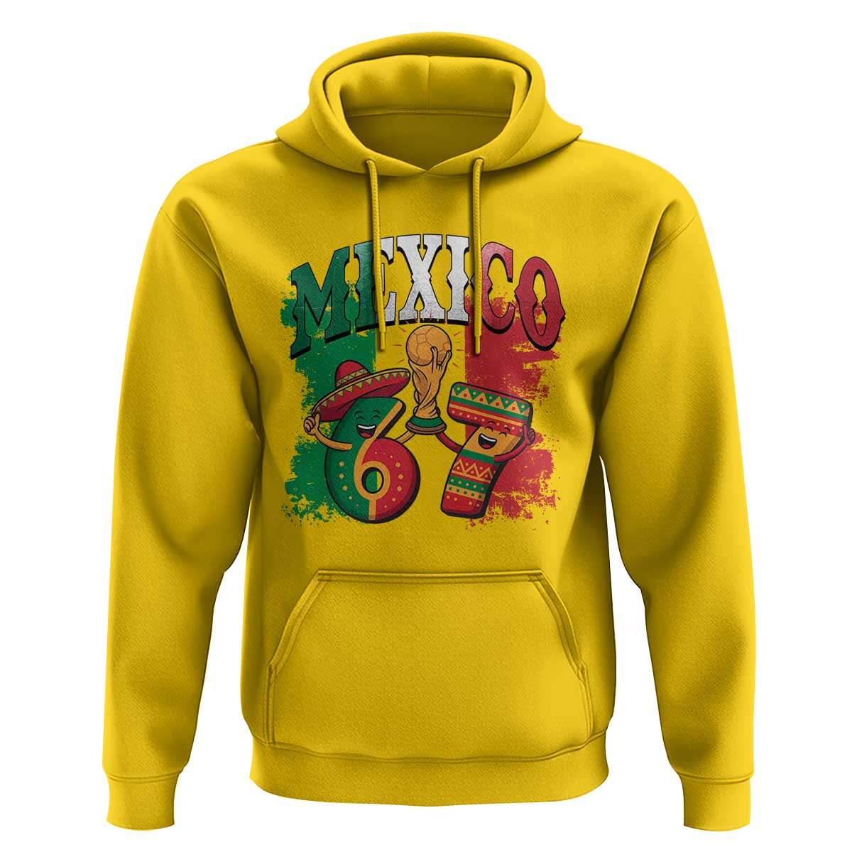 Mexico Soccer Fan Hoodie Funny 67 Viral Gen Alpha Slang Gift