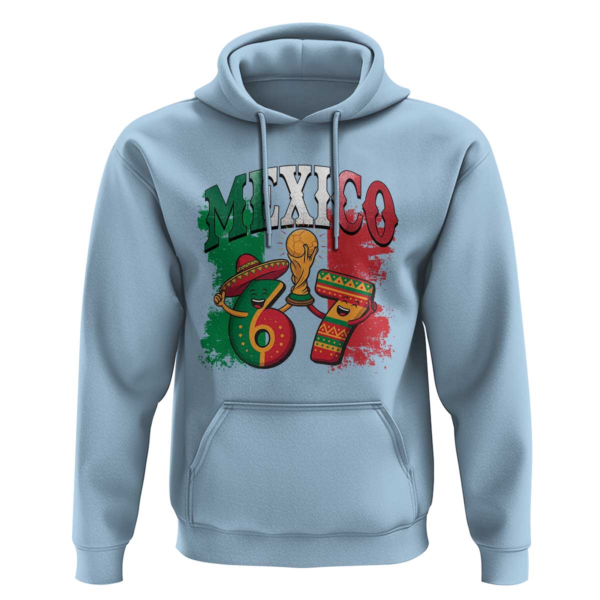 Mexico Soccer Fan Hoodie Funny 67 Viral Gen Alpha Slang Gift