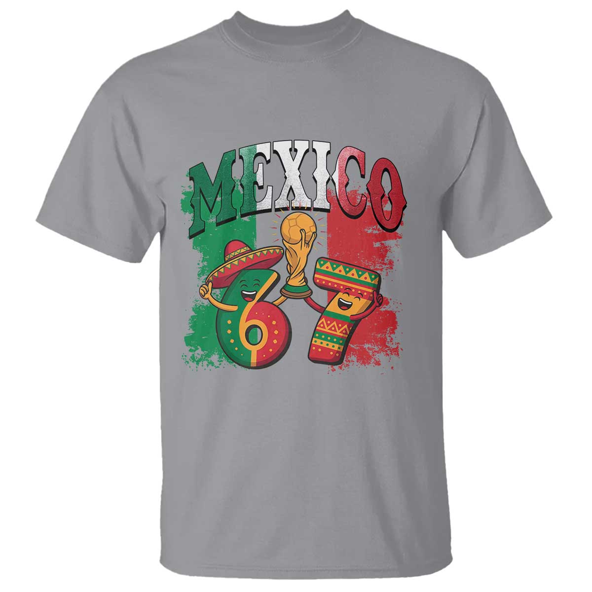 Mexico Soccer Fan T Shirt Funny 67 Viral Gen Alpha Slang Gift
