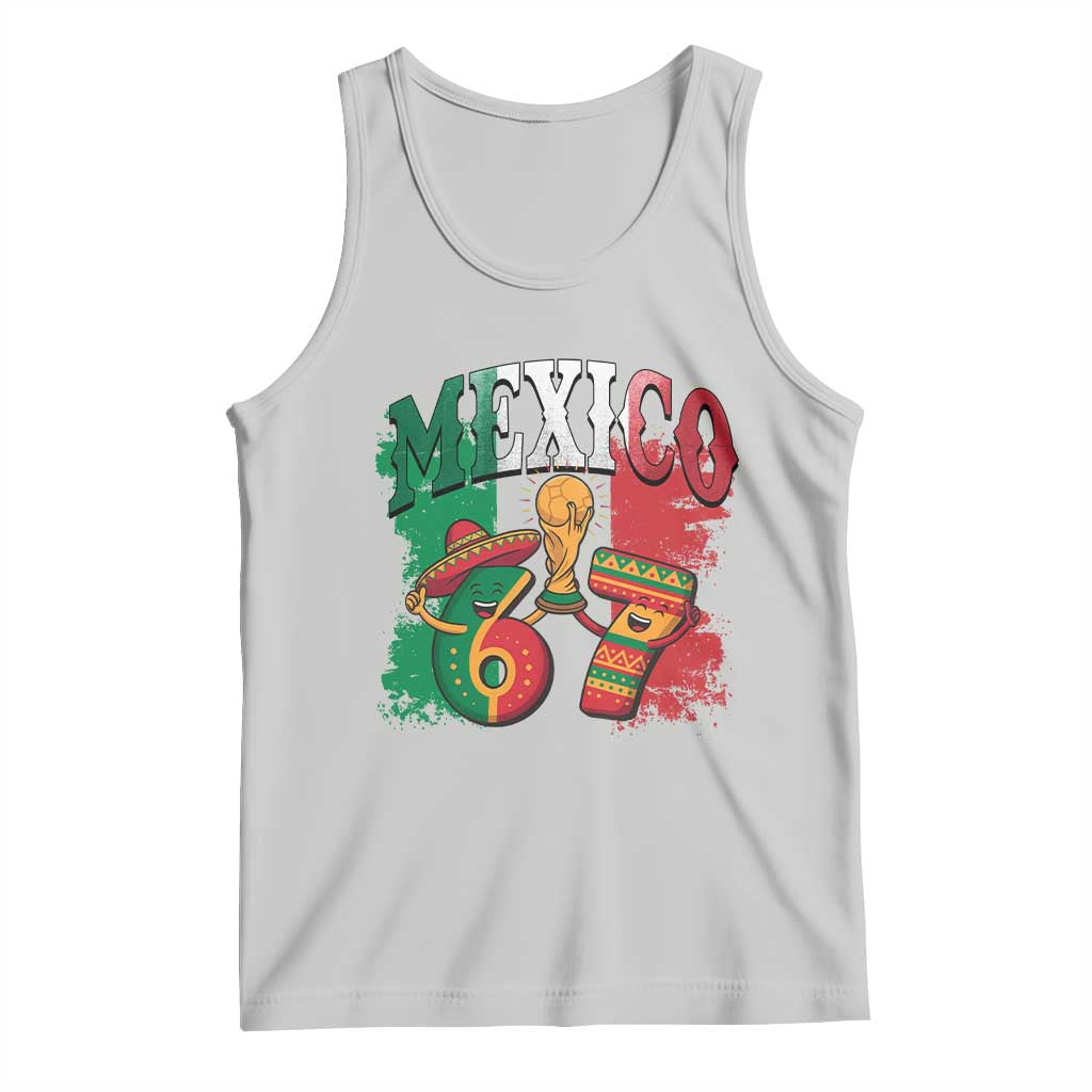 Mexico Soccer Fan Tank Top Funny 67 Viral Gen Alpha Slang Gift