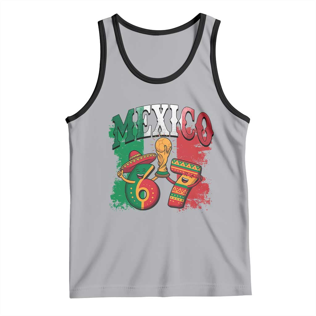Mexico Soccer Fan Tank Top Funny 67 Viral Gen Alpha Slang Gift