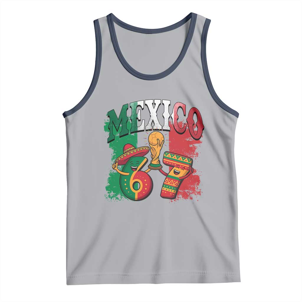 Mexico Soccer Fan Tank Top Funny 67 Viral Gen Alpha Slang Gift