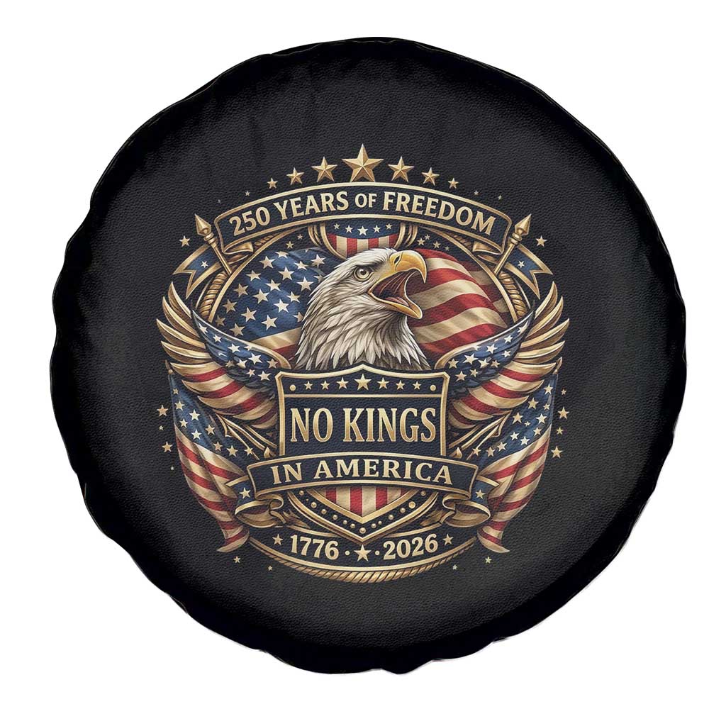 Vintage American Flag Eagle 250th Anniversary Spare Tire Cover No Kings In America