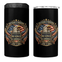 Vintage American Flag Eagle 250th Anniversary 4 in 1 Can Cooler Tumbler No Kings In America