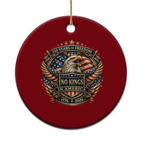 Vintage American Flag Eagle 250th Anniversary Ceramic Ornament No Kings In America
