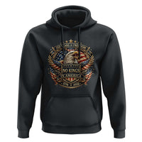 Vintage American Flag Eagle 250th Anniversary Hoodie No Kings In America