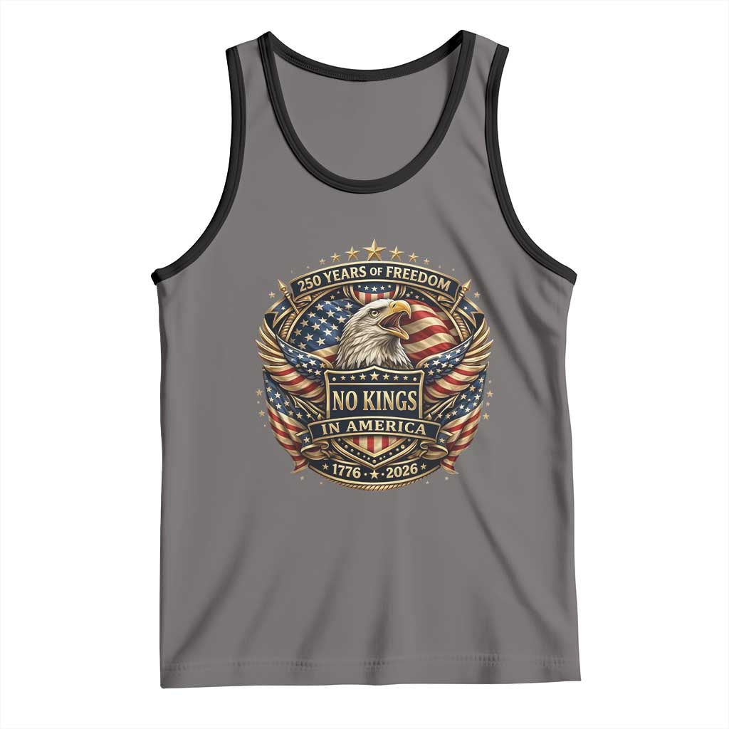 Vintage American Flag Eagle 250th Anniversary Tank Top No Kings In America