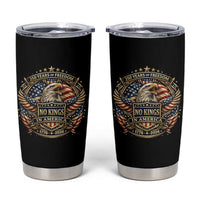 Vintage American Flag Eagle 250th Anniversary Tumbler Cup No Kings In America
