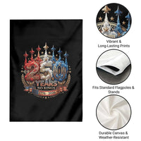 250 Years No Kings Garden Flag Patriotic Independence Anniversary