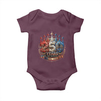 250 Years No Kings Baby Onesie Patriotic Independence Anniversary