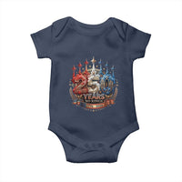 250 Years No Kings Baby Onesie Patriotic Independence Anniversary
