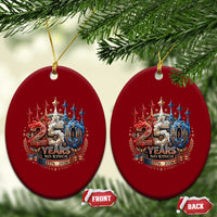 250 Years No Kings Ceramic Ornament Patriotic Independence Anniversary