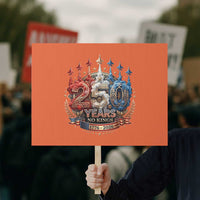 250 Years No Kings Protest Sign Patriotic Independence Anniversary